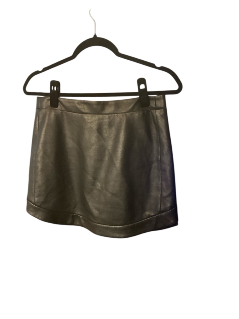 BCBGMaxAzria Black Leather Mini Skirt